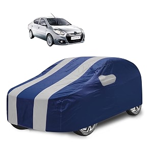 car cover compatible with scala with mirror pocket water resistant triple stitched scala car cover- navy silver