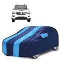 Car Cover Compatible with Scorpio (Model- 2022-Till Date) with Mirror Pocket, Water Resistant, Triple Stitched, Scorpio Car Cover- Navy-Blue