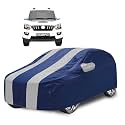 Car Cover Compatible with Scorpio (Model- 2022-Till Date) with Mirror Pocket, Water Resistant, Triple Stitched, Scorpio Car Cover- Navy Silver
