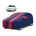 Car Cover Compatible with Sonata with Mirror Pocket, Water Resistant, Triple Stitched, Sonata Car Cover- Navy-Red