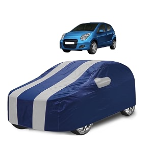car cover compatible with a-star with mirror pocket water resistant triple stitched a-star car cover- navy silver