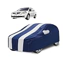 Car Cover Compatible with Sx4 with Mirror Pocket, Water Resistant, Triple Stitched, Sx4 Car Cover- Navy-White