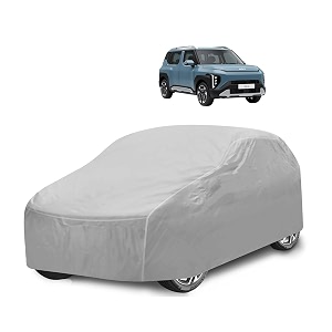 car cover compatible with syros with mirror pocket water resistant triple stitched syros car cover- plain silver