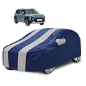 Car Cover Compatible with Syros with Mirror Pocket, Water Resistant, Triple Stitched, Syros Car Cover- Navy Silver