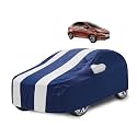 Car Cover Compatible with Tigor with Mirror Pocket, Water Resistant, Triple Stitched, Tigor Car Cover- Navy-White