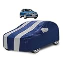 Car Cover Compatible with Tiguan with Mirror Pocket, Water Resistant, Triple Stitched, Tiguan Car Cover- Navy Silver