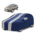 Car Cover Compatible with Vento with Mirror Pocket, Water Resistant, Triple Stitched, Vento Car Cover- Navy Silver