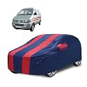 Car Cover Compatible with Versa with Mirror Pocket, Water Resistant, Triple Stitched, Versa Car Cover- Navy-Red