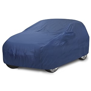 car cover compatible with xuv 400 with mirror pocket water resistant triple stitched xuv 400 car cover- plain navy