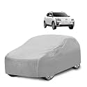Car Cover Compatible with Xuv 400 with Mirror Pocket, Water Resistant, Triple Stitched, Xuv 400 Car Cover- Plain Silver