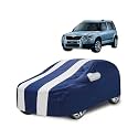 Car Cover Compatible with Yeti with Mirror Pocket, Water Resistant, Triple Stitched, Yeti Car Cover- Navy-White