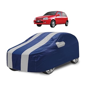 car cover compatible with zen with mirror pocket water resistant triple stitched zen car cover- navy silver