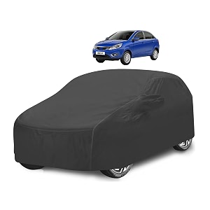 car cover compatible with zest with mirror pocket water resistant triple stitched zest car cover- grey