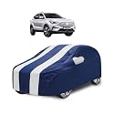 Car Cover Compatible with Zs-Ev with Mirror Pocket, Water Resistant, Triple Stitched, Zs-Ev Car Cover- Navy-White