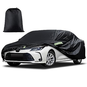 car cover custom fit for toyota corolla 2000-2025 honda civic 1991-2025 waterproof all weather full exterior cover rain sun protector car cover with door zipper