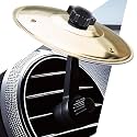 Car Cymbal, Car Crash Cymbal Air Vent - Easy Clip-On Mini Drum Cymbal for Car Dashboard.Cool car interior accessories for entertainment(Gold)