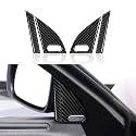 Car Door Triangle Window A Pillar Decals for 2011-2023 Dodge Charger Accessories Carbon Fiber Stickers