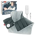 Car Electric Blanket for Neck and Shoulder, Comfytemp Heated Car Blanket with 3 Heat Settings 2H Auto-Off, Heated Neck Shoulder Wrap for Soothing Warmth, 12V/24V Heated Throw Blanket for Car, Camping