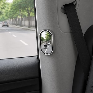 car exit safety mirror wide angle convex blind spot mirror stick-on for cars suvs amp taxis 20 pack