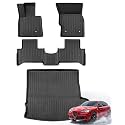 Car Floor Mats for Alfa Romeo Stelvio 2018-2026 with Subwoofer Black