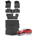 Car Floor Mats for Dodge Durango 2011-2015 7 Seats, Black