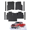 Car Floor Mats for Ford F150 2004-2008 SuperCrew/Crew Cab, Black