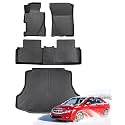 Car Floor Mats for Honda Civic 2006-2011 (Gas Sedan), Black