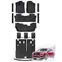 Car Floor Mats for Honda Pilot 2016-2022 (8-Passenger), Black