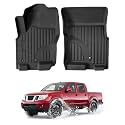 Car Floor Mats for Nissan Frontier Crew Cab 2008-2021, Black