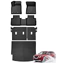 Car Floor Mats for Nissan Rogue 2021-2025 2026, Not for Sport, Black