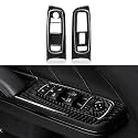 Car Front Window Lift Control Switch Decals for 2011-2023 Dodge Charger/Chrysler 300 Accessories Carbon Fiber Interior Stickers