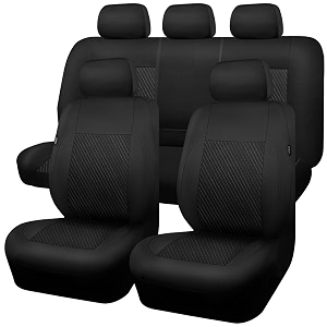 CAR-GRAND 3D Embossed Waterproof Seat Covers for