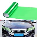 Car Light Tint Film Cars Light Tinted Film Sticker, Green, 30x150CM