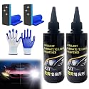 Car Headlight Revitalizer – Blurring &amp; Yellowing Remover, Professional Headlight Restoration Kit, Headlight Eliminate Yellowing Bringhtener, Head Light Cleaner for Polish, Decontamination (2Pcs)