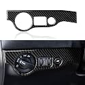 Car Headlight Switch Cover Trim Decals for 2011-2023 Dodge Charger Accessories Carbon Fiber Stickers