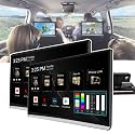 Car Headrest Screen(11.6/12.5/13.3/14in), with Touch Screen, 3+32gb Storage, Support Phone Mirror/Av-in/Fm, USB/Tf Card(128g Expansion),Support 1080p Video, for Most Cars,11.6in,2pcs