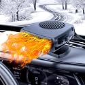 Car Heater,12V 200W Portable Fast Heating Defroster Automobile Windshield Fast Heaters Car Heater That Plugs into Cigarette Lighter for Car, SUV, Trucks (Black)
