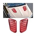 13 x 7.09 x 5.91 Inch ABS Hood Vent Trim, Red