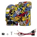 Unique Motorcycle train horn,150DB Air horn for Car, motobike, Truck,boat,pickup,Super loud motohorn kit(Joker shell,12V)