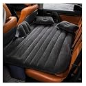 Car Inflatable Bed with Pump & 2 Air Pillow|Quick Inflatable Back Seat Bed|Car Inflatable Mattress|Car Bed Mattress|Car Bed for Travel,Trip,Camping,Picnic,Pool & Beach|Universal Fit (Black)