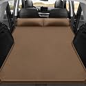 Car Inflatable Mattress for Toyota Grand Highlander 7 Seater 2024 2025. Rear Trunk Air Cushion Camping Travel Folding Self Inflating Sleeping Pad Back Seat Air Mattresses,Normal-Brown