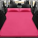 Car Inflatable Mattress for Toyota Grand Highlander 7 Seater 2024 2025. Rear Trunk Air Cushion Camping Travel Folding Self Inflating Sleeping Pad Back Seat Air Mattresses,Normal-Pink