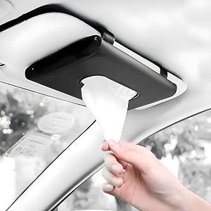 car leather tissue holder tissue paper box case car interior decoration accessories sun visor tissue napkin holder black