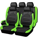CAR PASS Luminous Green Leather seat Covers