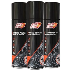 motoroctane car rat protect spray  herbal rat repellent spray for car  100ml  non-toxic cruelty-free long-lasting protection for engine bay cables amp rubber hoses electrical wiring  pack of 3