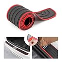 8sanlione Car Rear Bumper Guard Strip, Red Edge/Black Flag/40.9"x3.5"