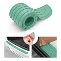 8sanlione Non-Slip Rubber Car Rear Bumper Guard Strip, Green/35.4"x2.7"