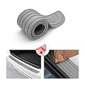 8sanlione Non-Slip Rubber Car Rear Bumper Guard Strip, Gray/35.4"x2.7"