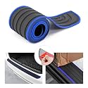 8sanlione Bumper Guard, Black/Blue Edge/40.9"x3.5"