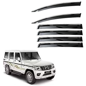 car saaz unbreakable chrome smoke door visor for s-presso 2019-present premium sun rain wind deflector chrome strip side door rain visor  set of 4 pcs